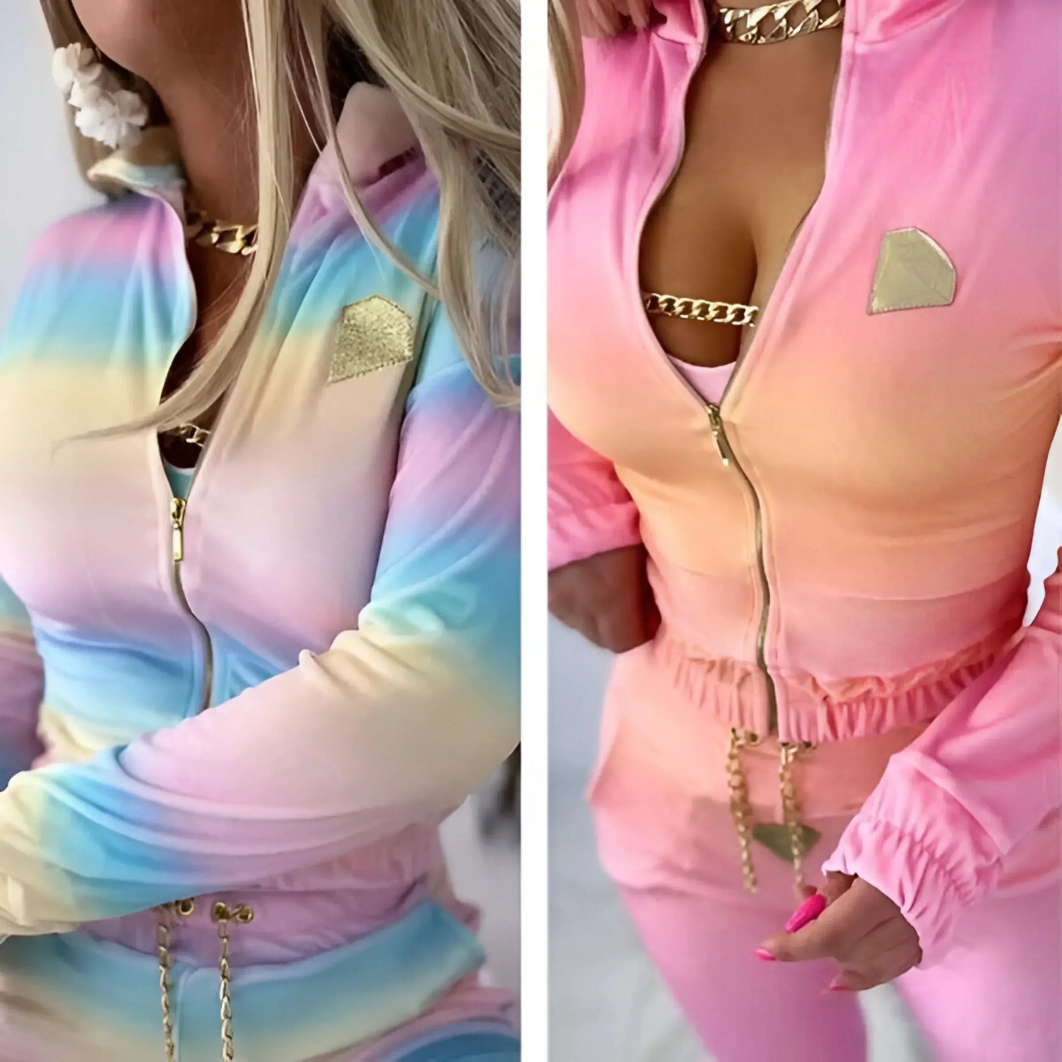 Ellie™ - 3-delat Set Med Modern Gradienttryck