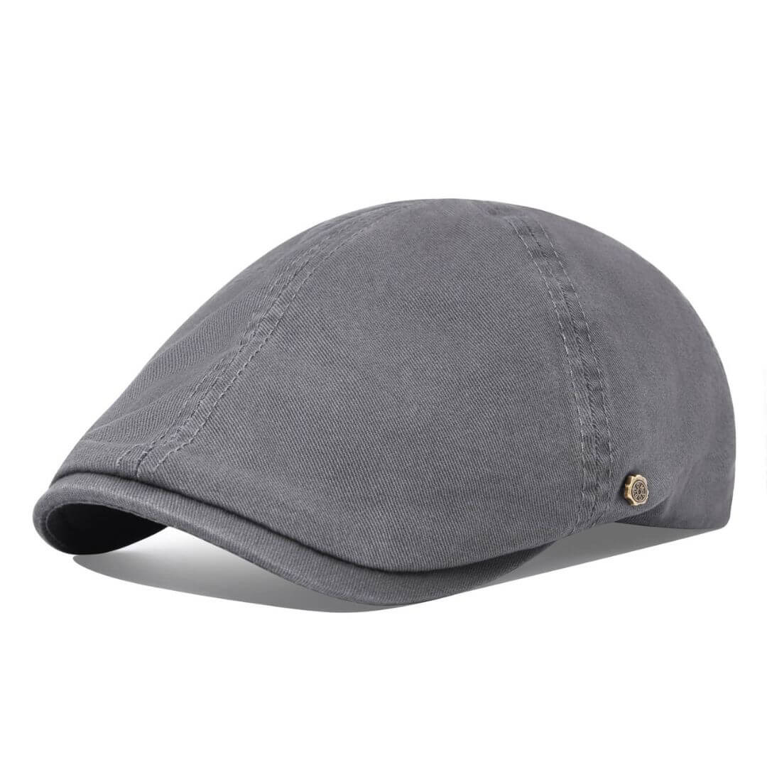 Borstad bomull flat cap | ATLANTA
