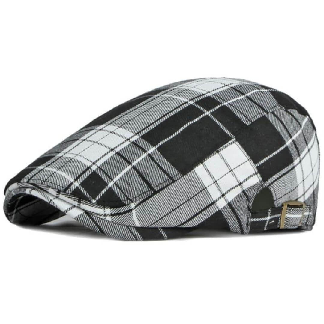 Rutig bomull flat cap | JACKSONVILLE