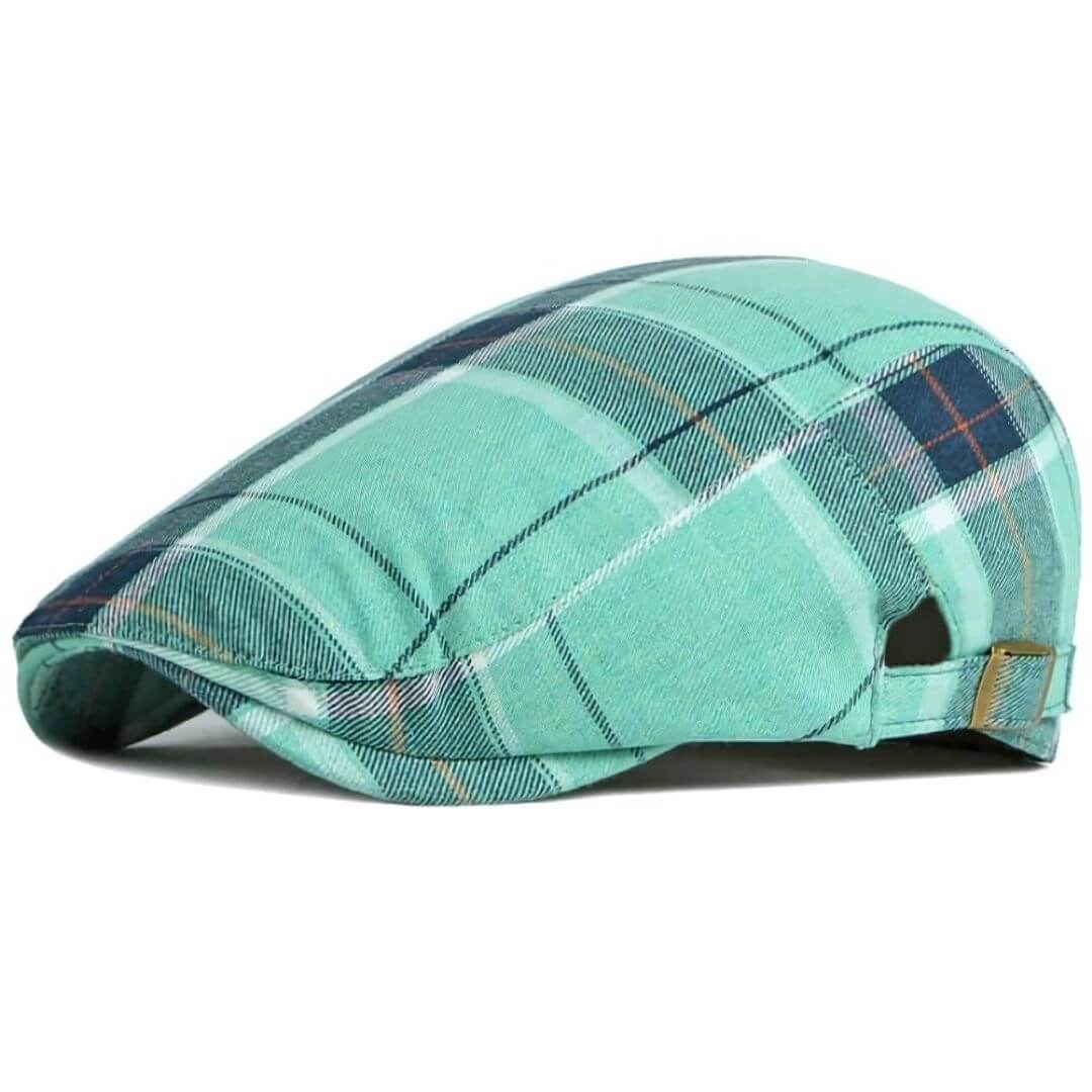 Rutig bomull flat cap | JACKSONVILLE
