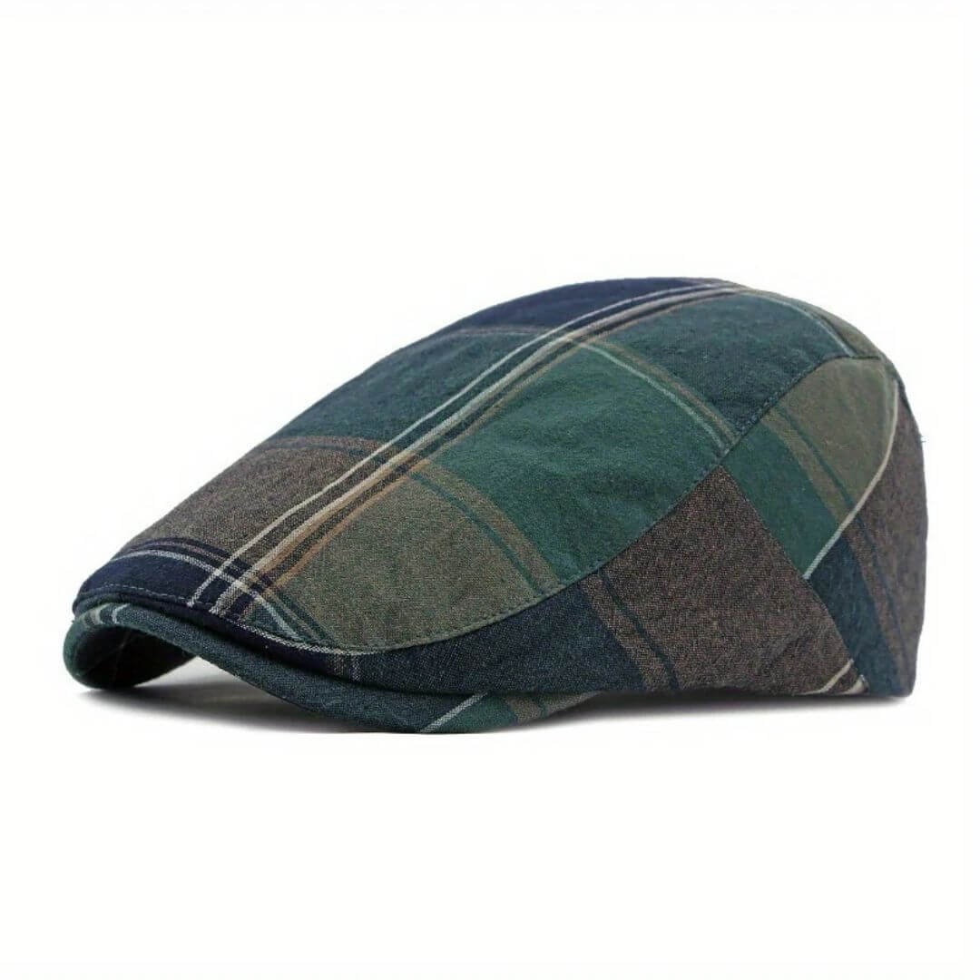 Tweed Bomull Flat Cap | SCRANTON