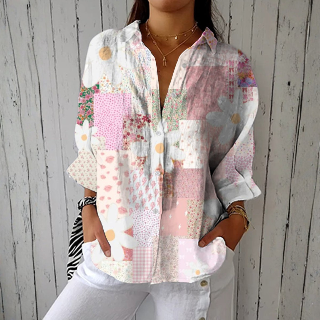 Aurore | Blus Patchwork Margerite