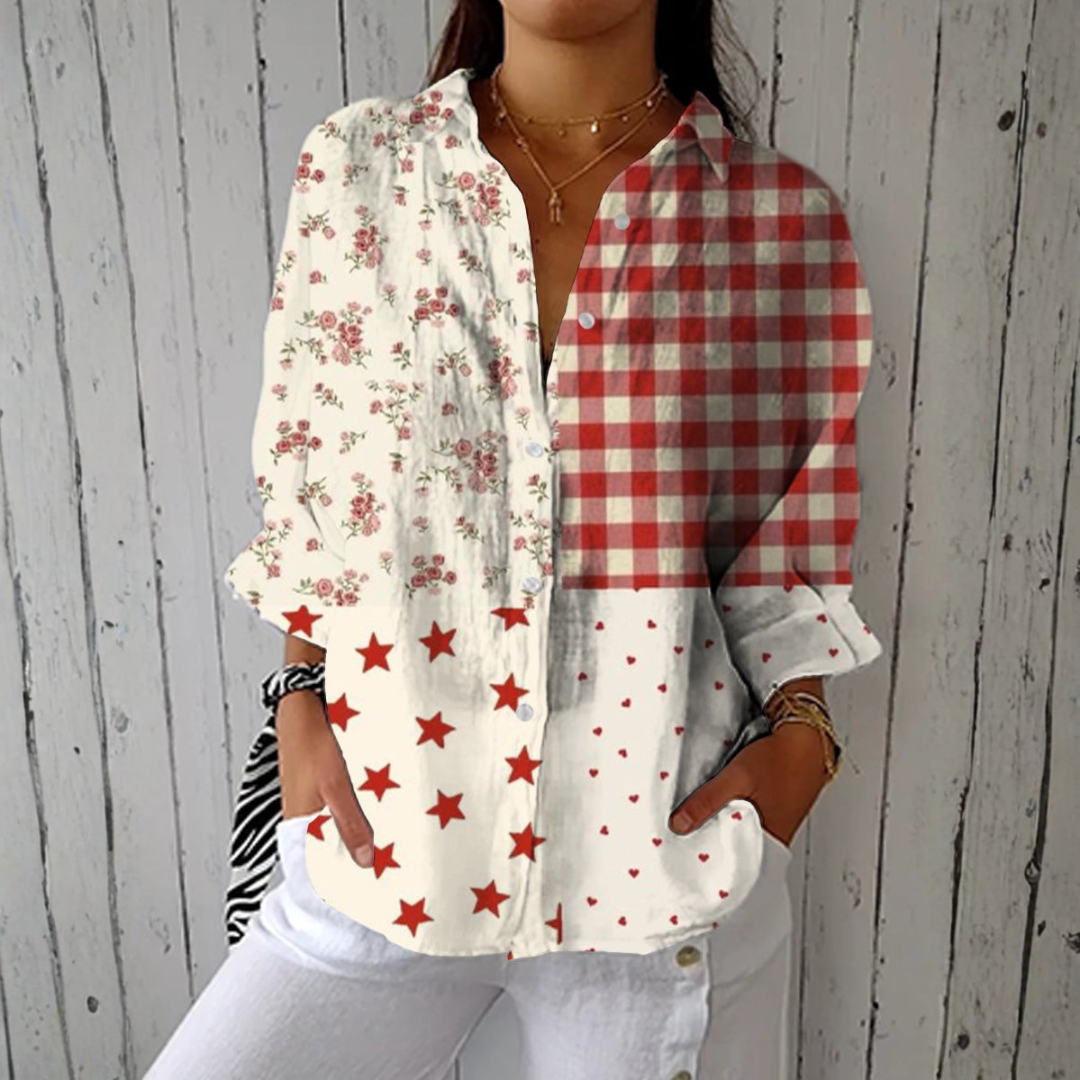 Anne | Blus med pratstygter i landsbystil
