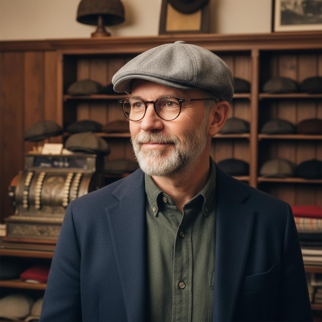 Linneblandning Flat Cap | MUNICH