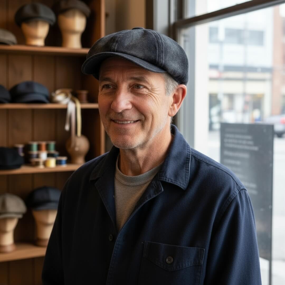 Denim Newsboy-keps | LUCERNE