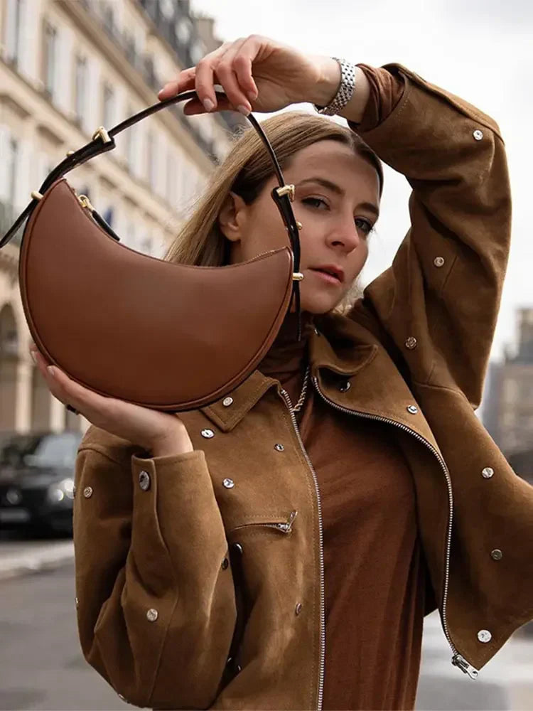 ANNA - LÄDER SUEDE BIKER JACKA