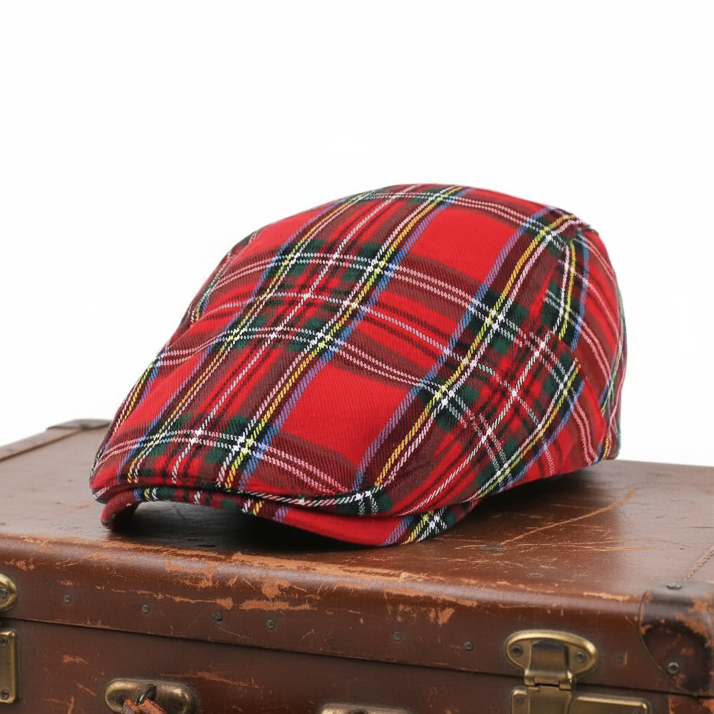 Tartan Bomull Ivy Cap | BOSTON