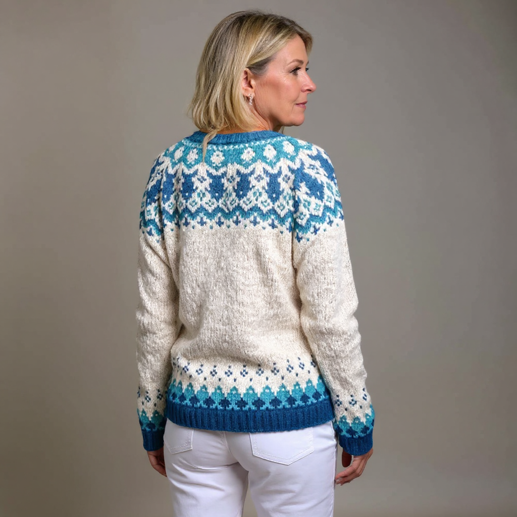 Eva - Vintage handsydd cardigan