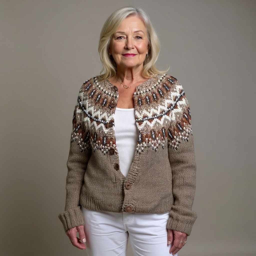 Adeline - Handvirkad Vintage Cardigan