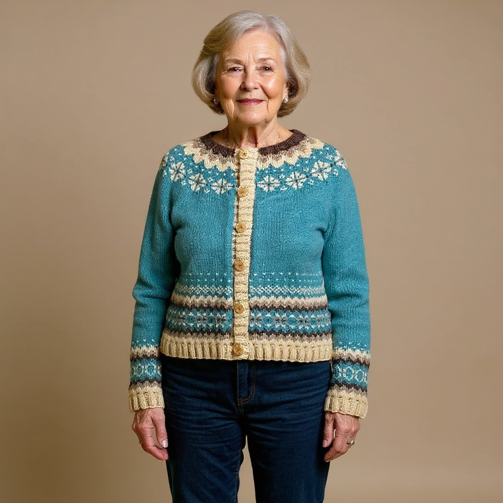 Allaira - Handvirkad Vintageskortjacka