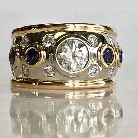 Vintage Guldinlagt Zirkonia Ring
