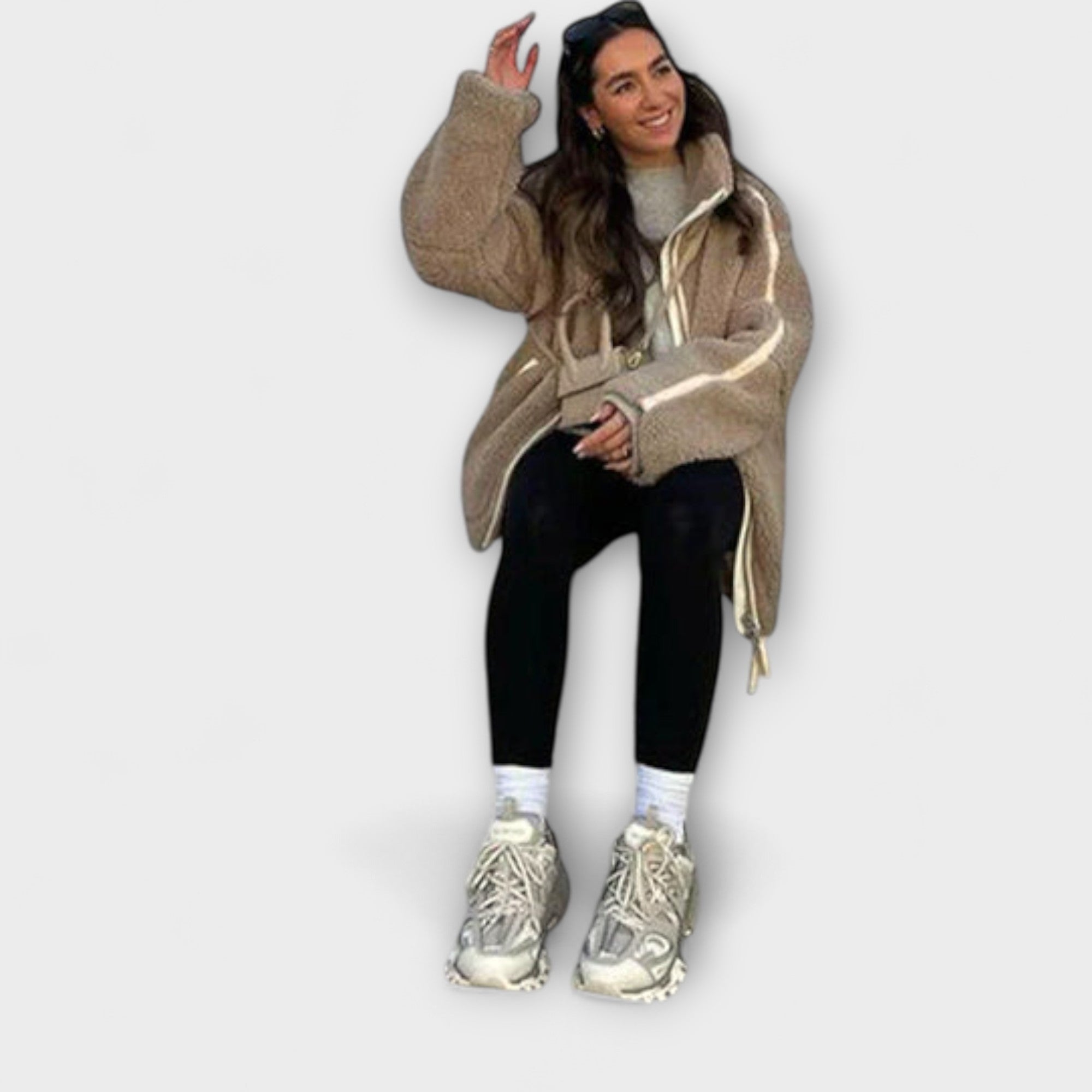 AURORA | MYSIG LYXIG SHERPA FLEECE-JACKA