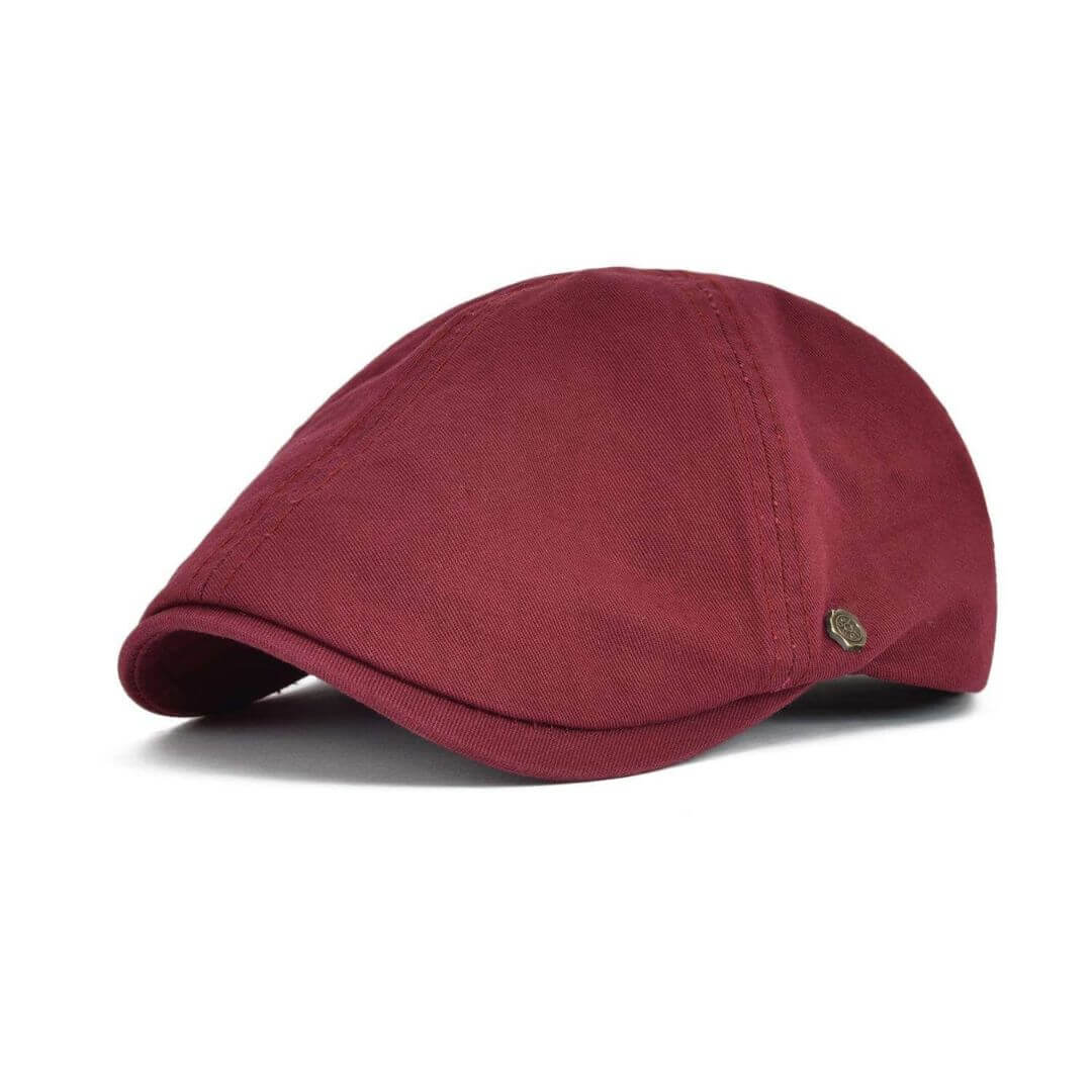 Borstad bomull flat cap | ATLANTA