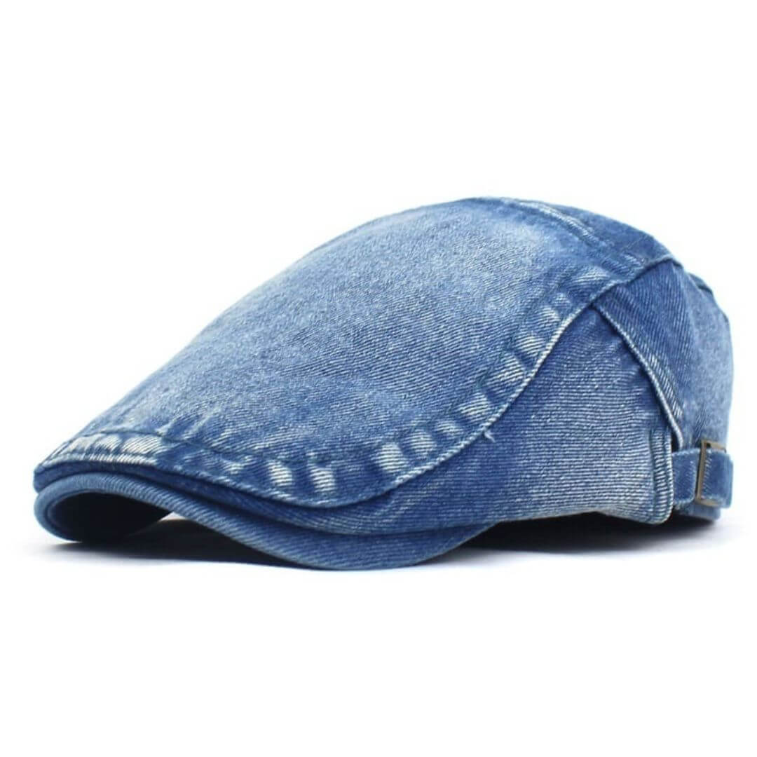 Tvättad denim flat cap | LOGAN
