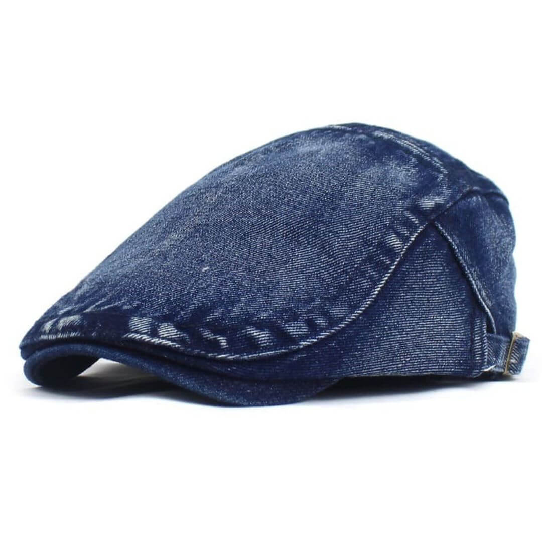 Tvättad denim flat cap | LOGAN