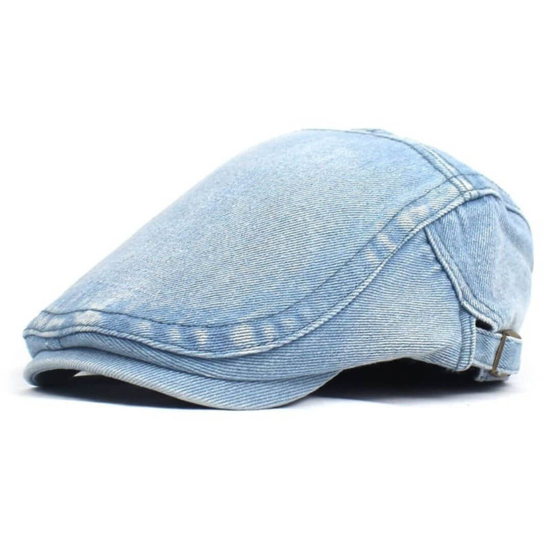Tvättad denim flat cap | LOGAN
