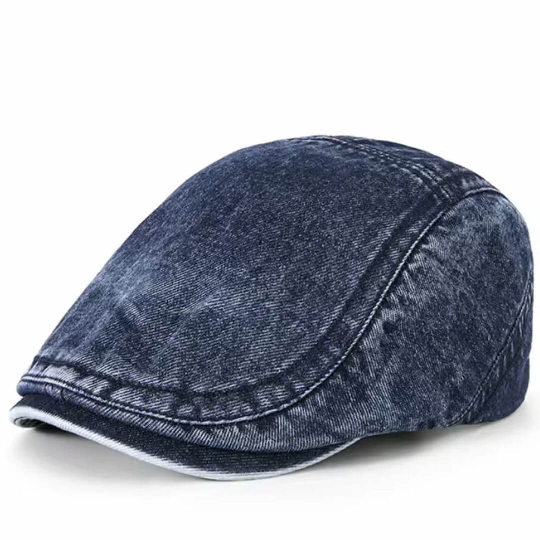 Tvättad denims flat cap | LEXINGTON