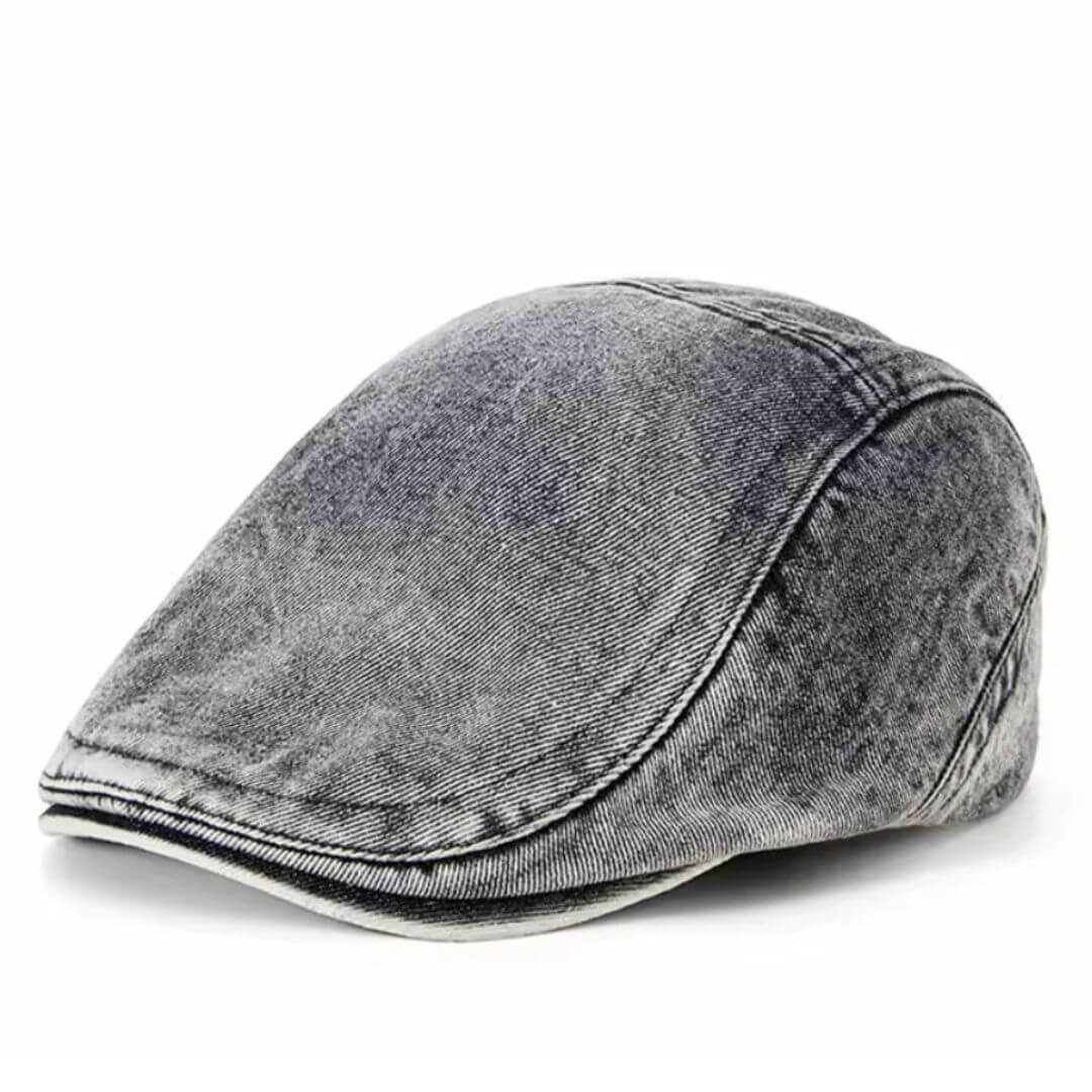 Tvättad denims flat cap | LEXINGTON