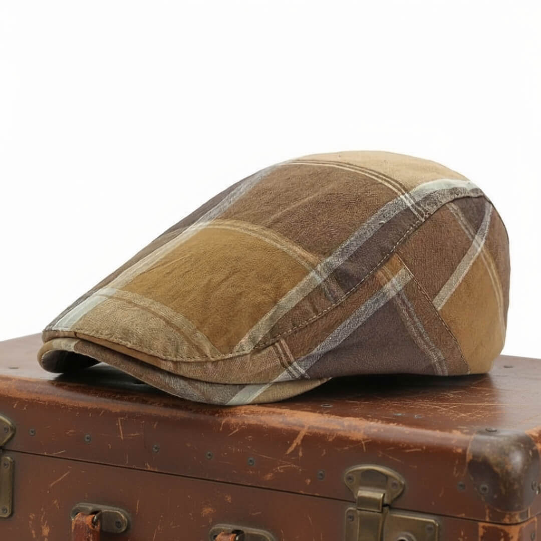 Tweed Bomull Flat Cap | SCRANTON