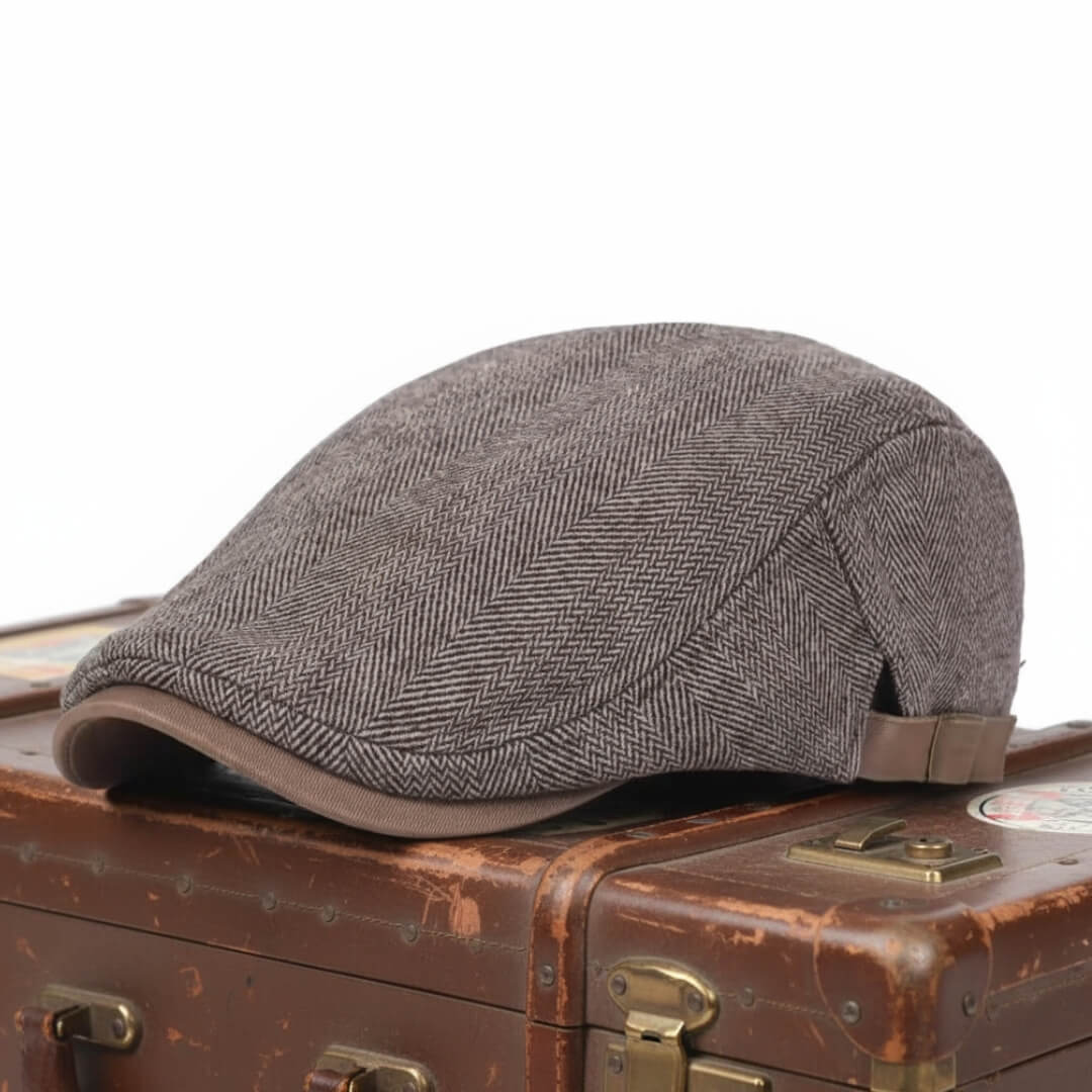Ull Herringbone Flat Cap | SCOTTSDALE