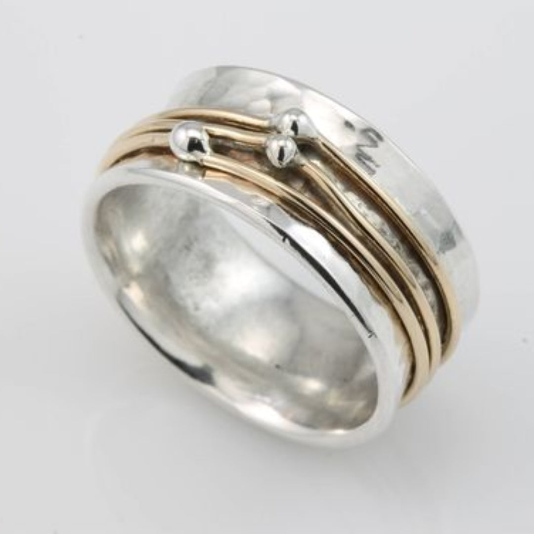 Shine - Vintage Guld Lager Silver Ring