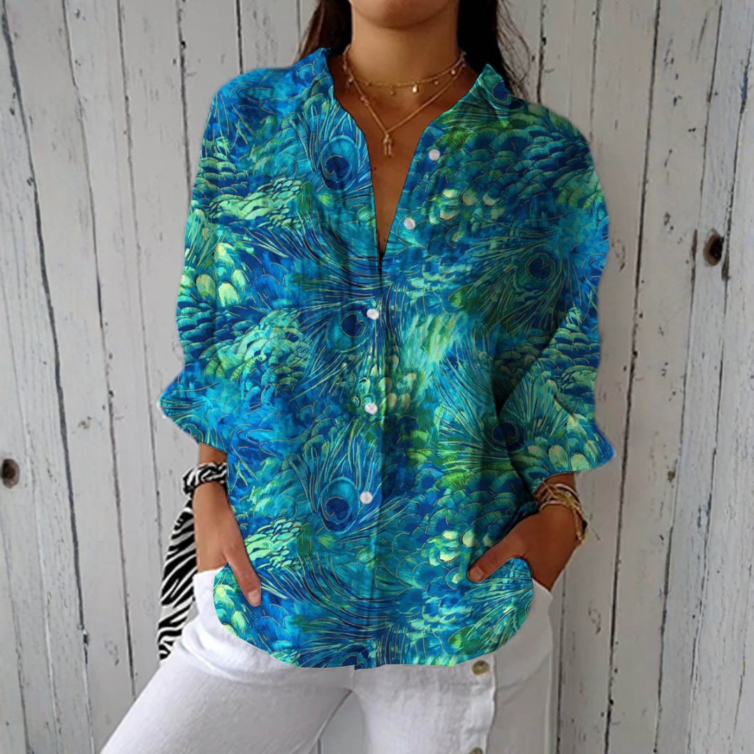 Leila | Blus Grâce Paon