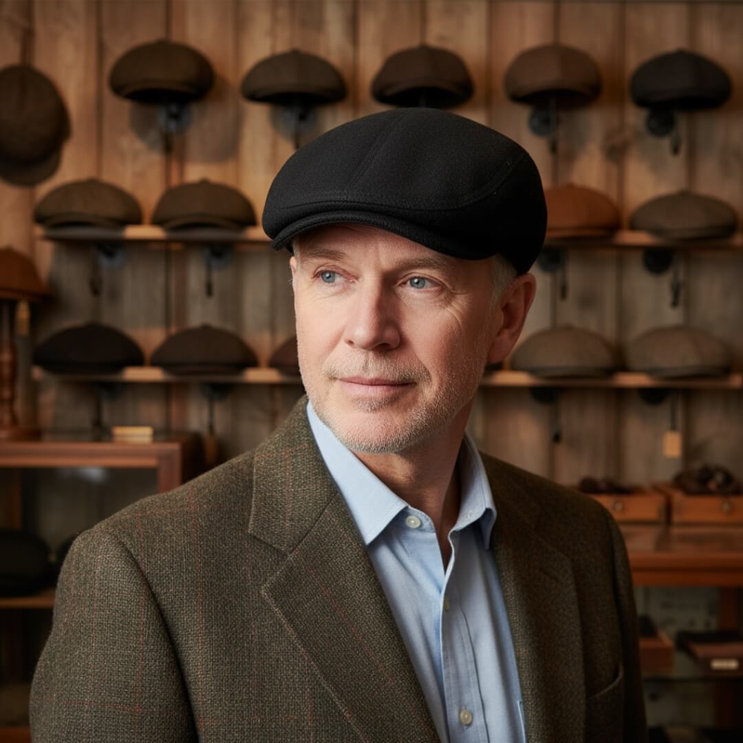 Ullblandning Flat Cap | HUDSON