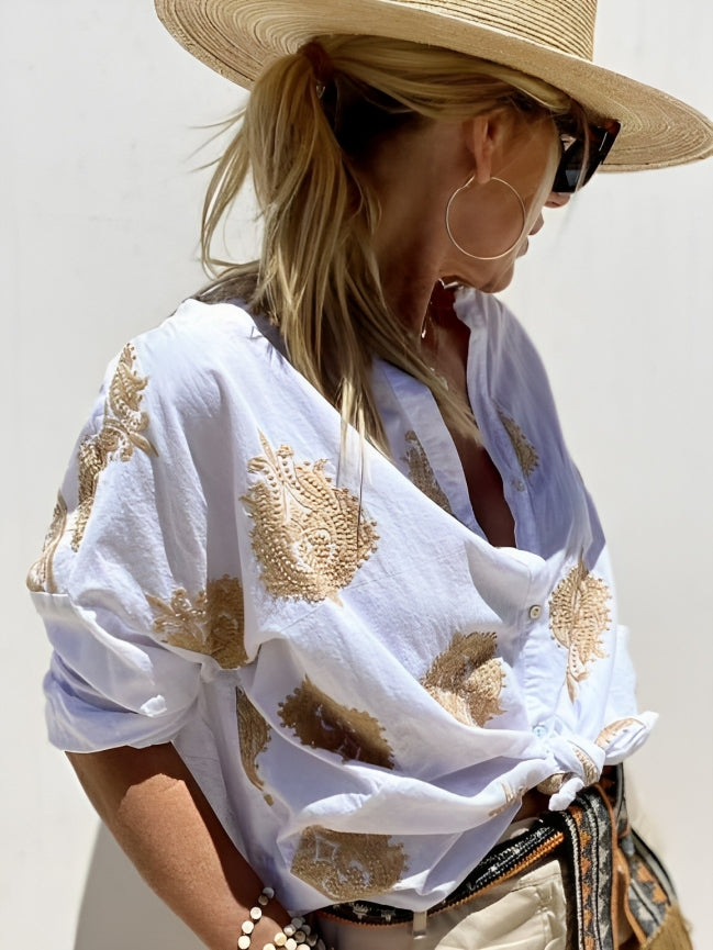 Geneviève™ - Ibiza-stil Chic Blus